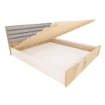 Lit DF avec capitonnage  piano (1m60)