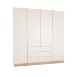 Armoire 4 Portes avec 4 Tiroirs