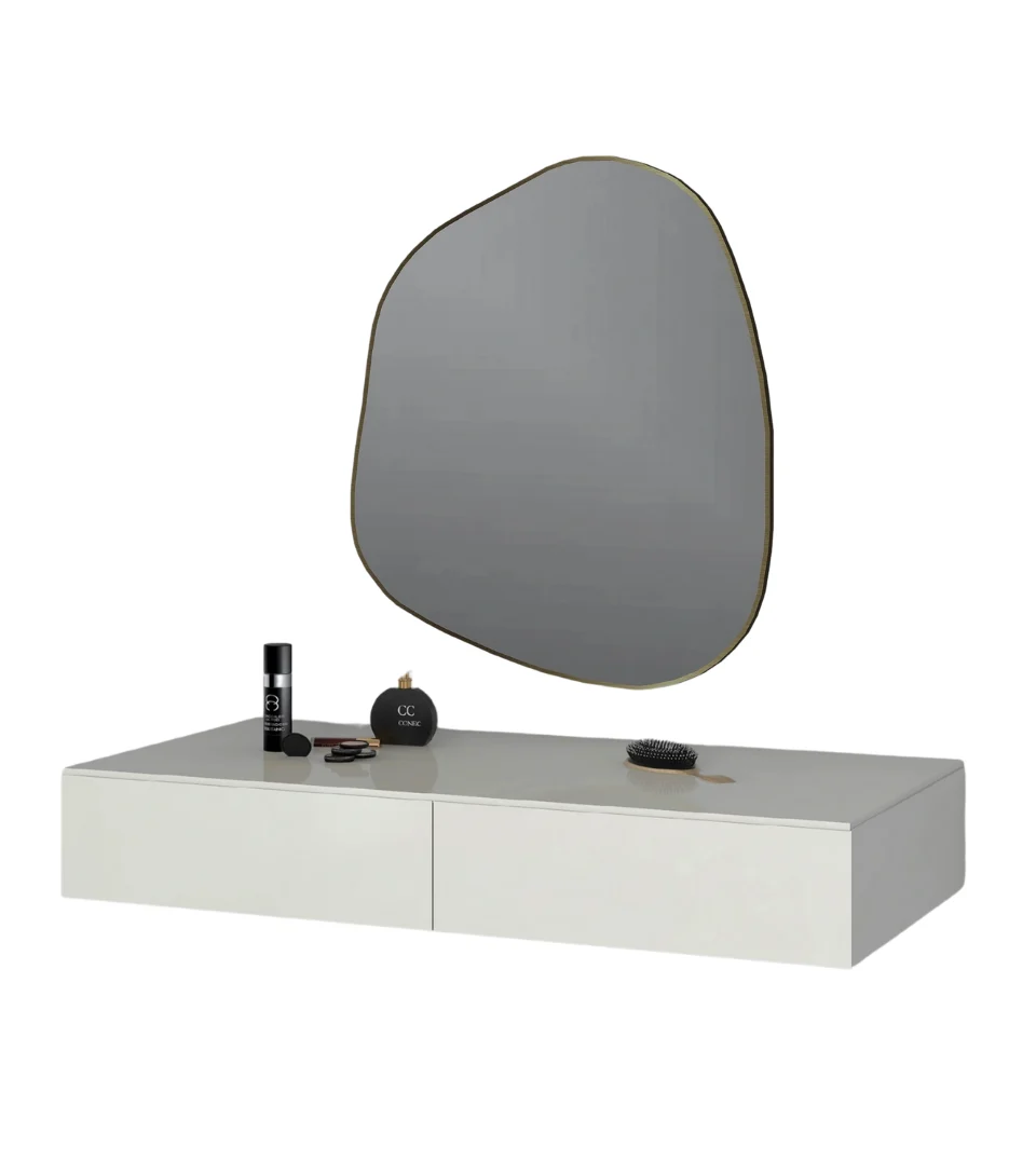 Coiffeuse Suspendu 2 Tiroirs Coiffeuse Suspendu 2 Tiroirs – Image 1